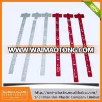 Custom logo print clear pp plastic clip strip,PVC plastic clip strip